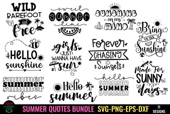 Download Summer Quotes SVG Bundle I Summer SVG - Quotes Collection