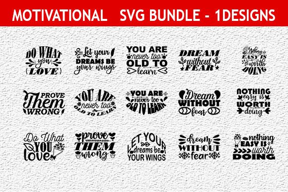 Download Motivation 45 Quotes Designs Bundle - Quotes Collection