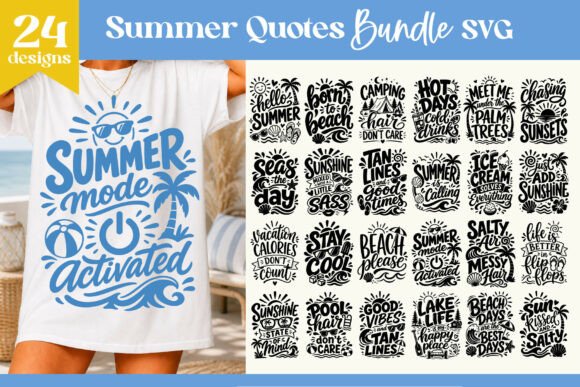 Download Summer Quotes SVG Bundle Beach - Quotes Collection