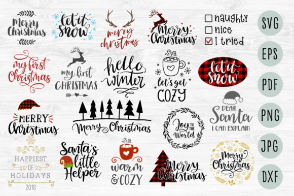 Download Christmas Quotes Colorful Svg Bundle - Quotes Collection