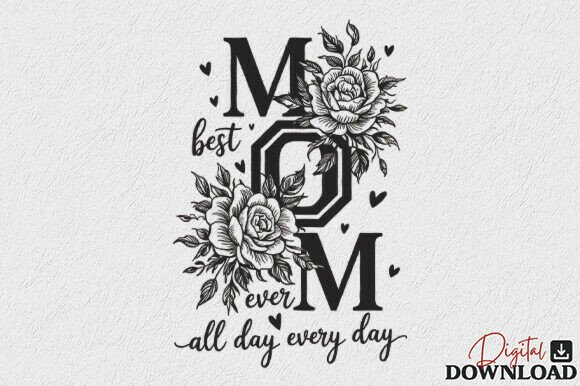 Download Rose Best Mom Ever SVG Mother's Day SVG - Rose Collection